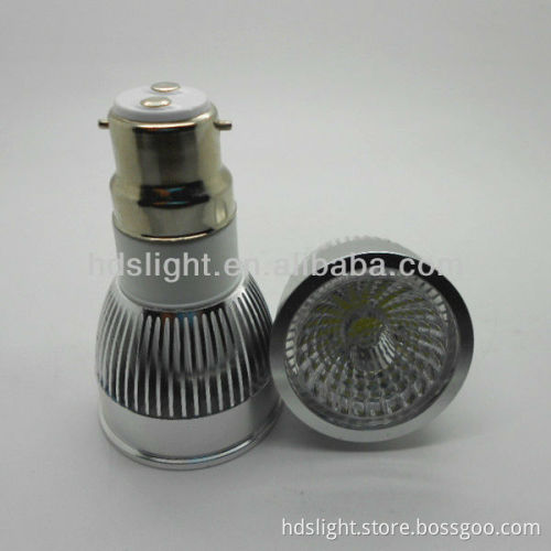best price $3.5 5w/6w b22 cob led spotlight long neck